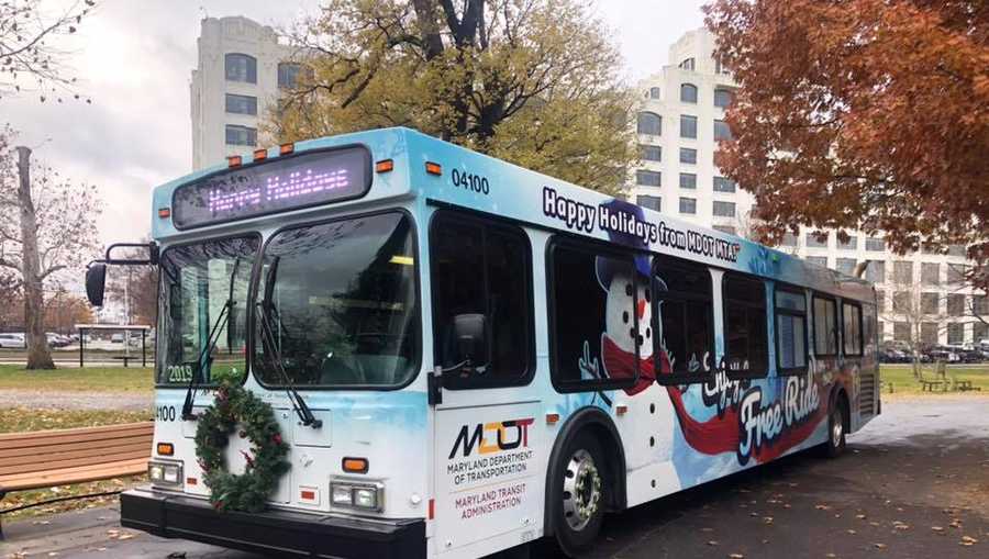 Mta 2022 Christmas Holiday Bus Returns In Maryland For 42Nd Year Of Free Rides