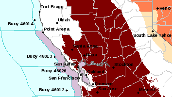 Excessive heat warning issued for much of the Central Coast on Friday