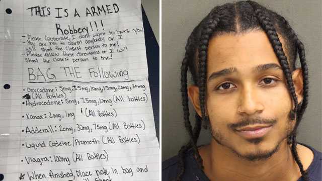Orlando police: Man used note to rob CVS pharmacy of drugs - Vimarsana News