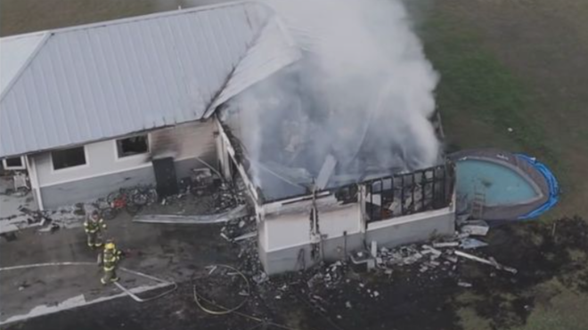 clewiston police officer house fire