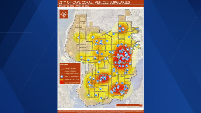 Cape Coral Vehicle Burglaries