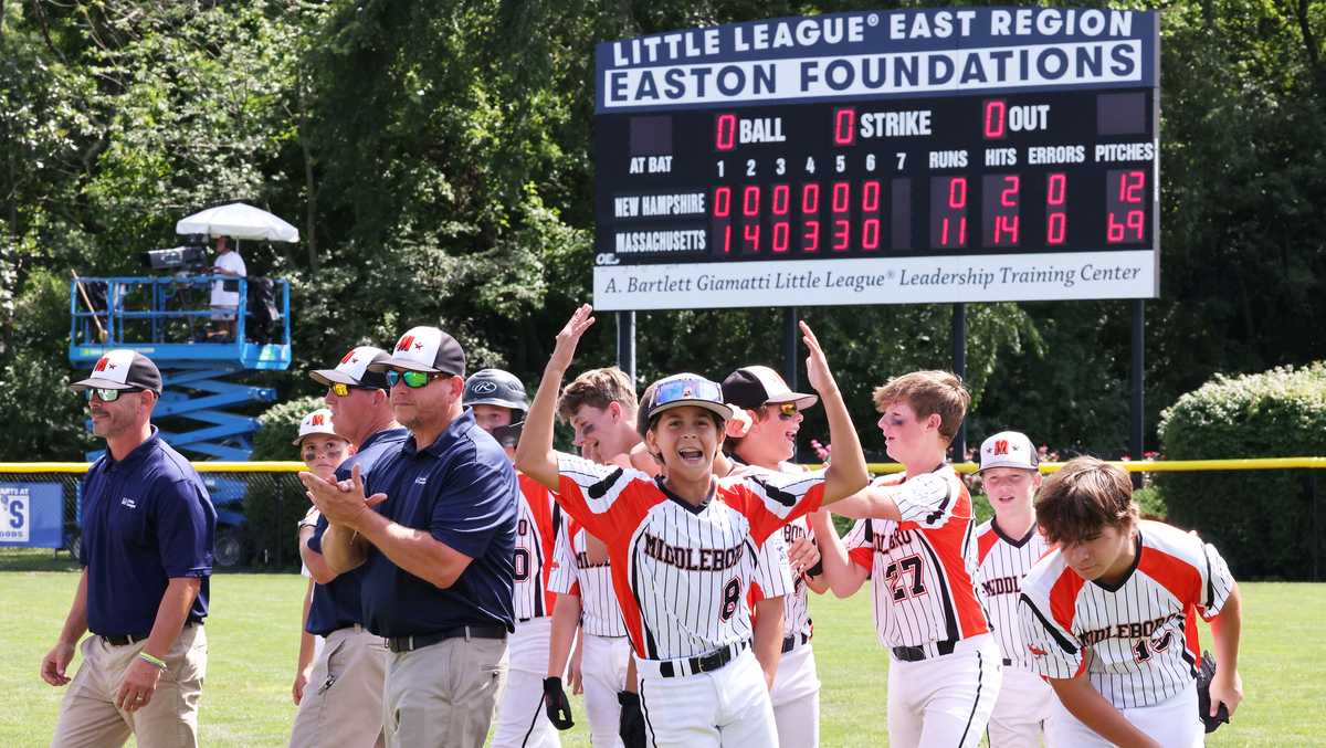 Photos of Media Little League Team practice in Williamsport, PA.