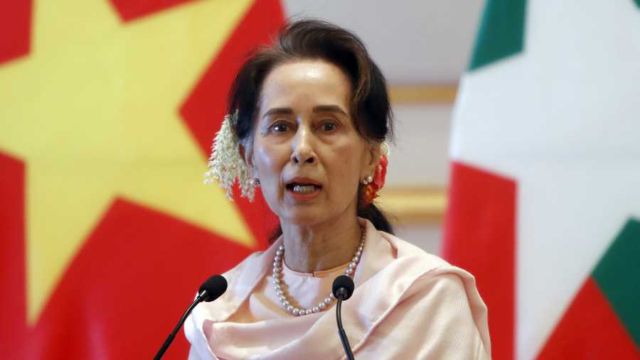 Myanmar S Leader Aung San Suu Kyi Detained By The Military Ruling Party Spokesman Says