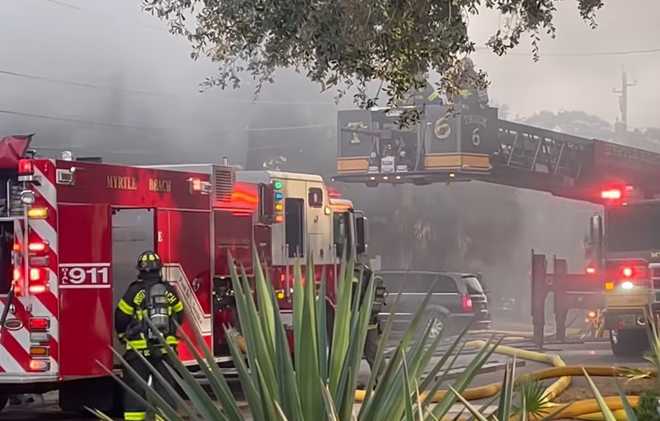 Incendio en el hotel Myrtle Beach