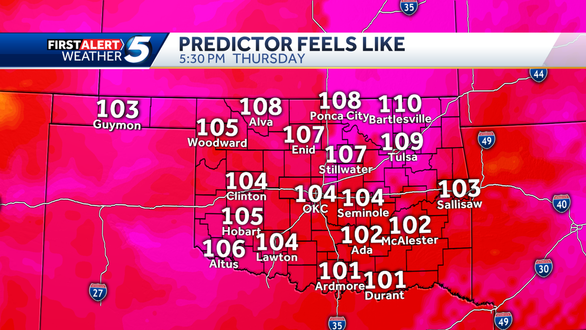 Excessive Heat Warning It Ll Feel Like Up To 110 Degrees Thursday