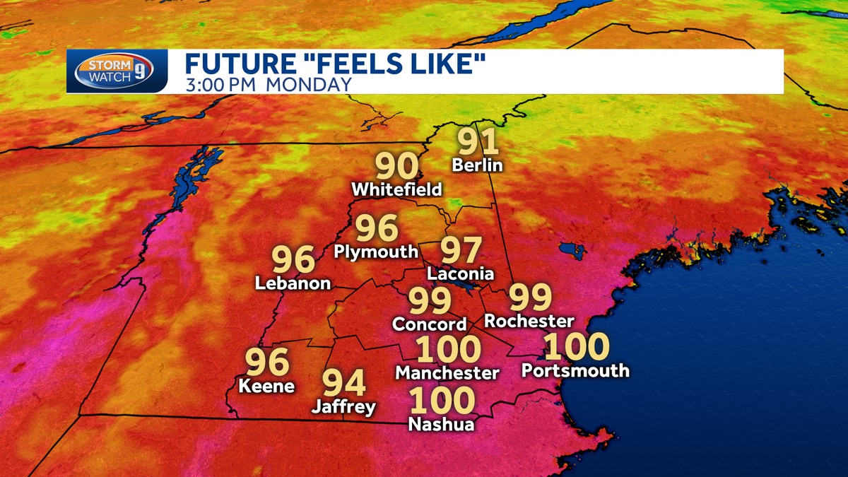 Dangerously hot weather rolled through on Monday