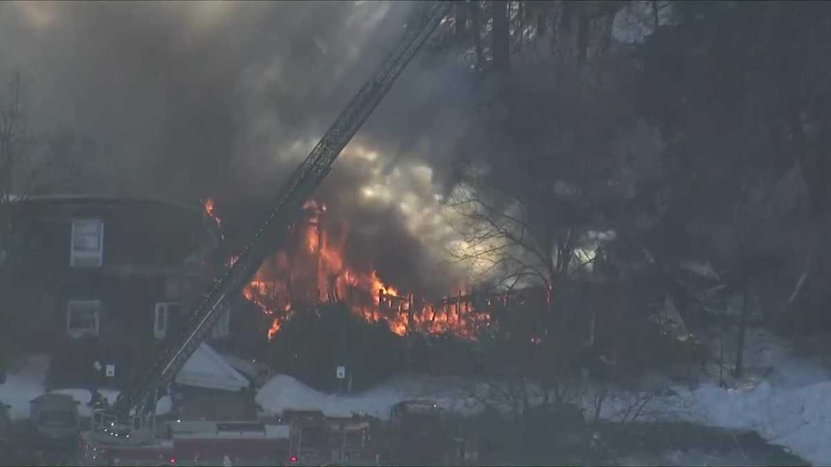 Explostoin All accounted for after Nashua gas explosion sparks massive fire - WMTW