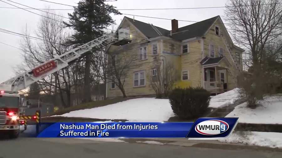 Nashua man dies from injuries suffered in fire