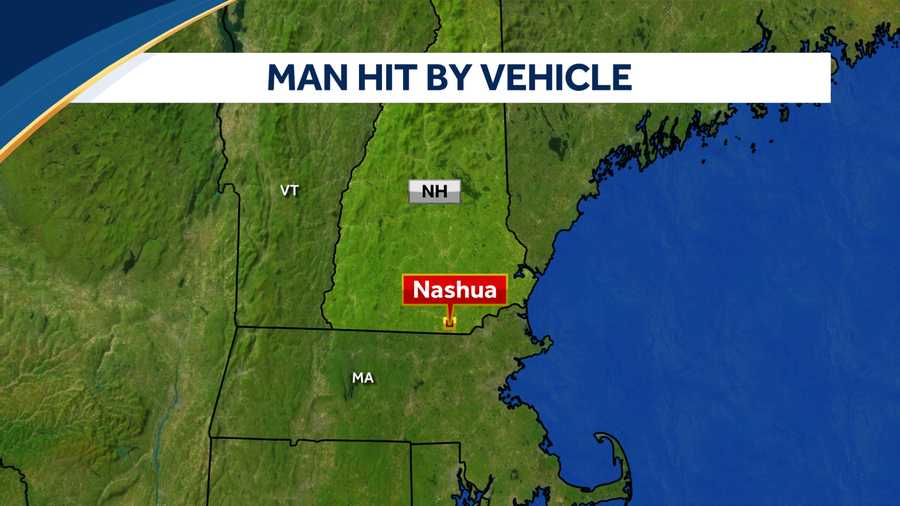 man hit by vehicle in nashua