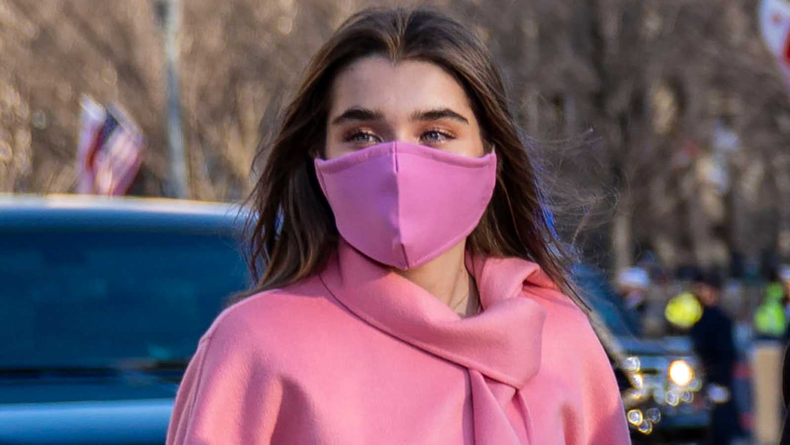 pink coat at inauguration