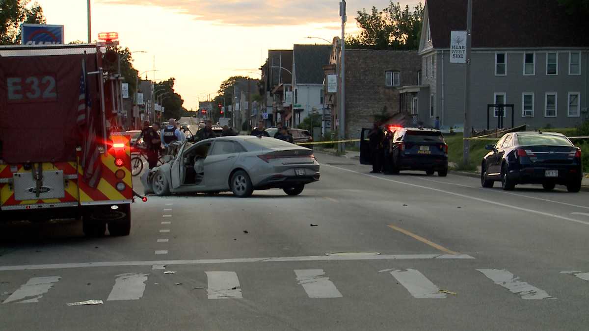 Police chase ends in crash, 1 arrested in Milwaukee