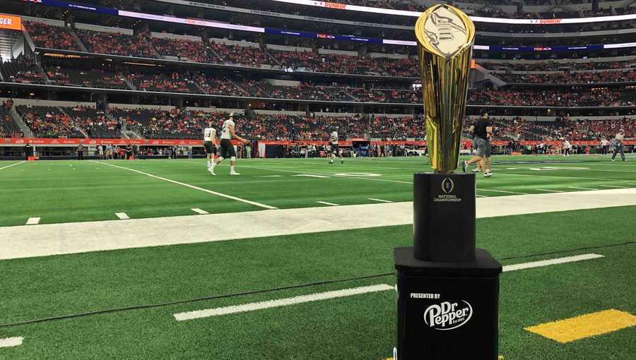 National Championship Trophy will be at Cincinnati-UCF game