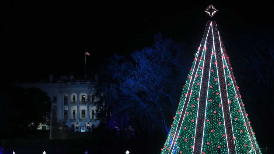 Man climbs National Christmas Tree near White House