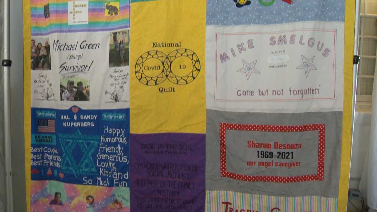 National COVID-19 Quilt unveiled in Pikesville in honor of victims, survivors, front-line heroes