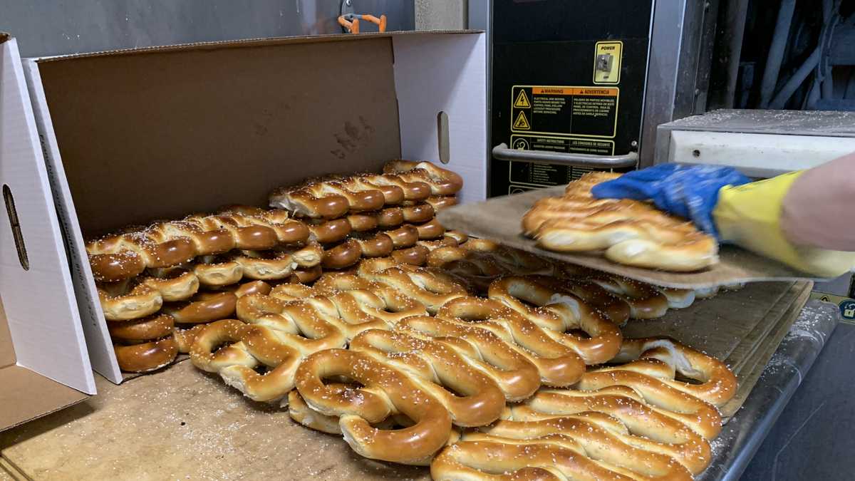 Philly Pretzel Factory gives away pretzels on National Pretzel Day