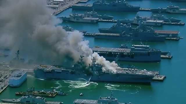 An explosion on a naval ship in San Diego injures sailors and ...