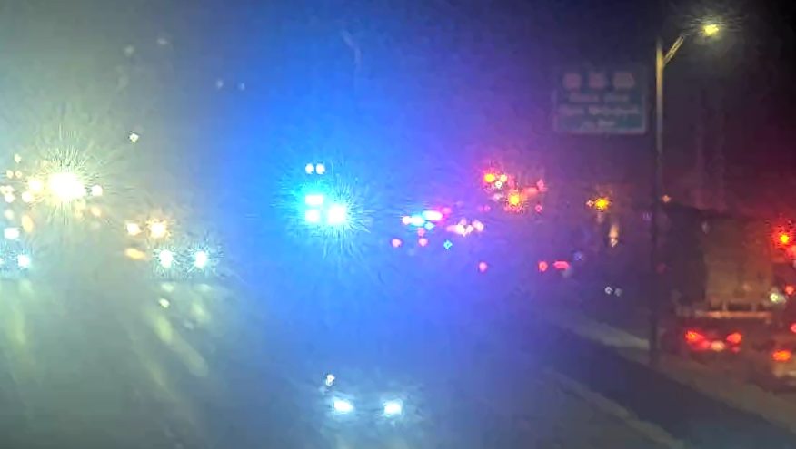 Flipped semi-truck causes backup on I-71/75 northbound near Crescent Springs