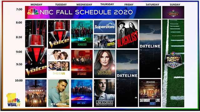 2020 Fall Show Schedule Unveiled By NBC