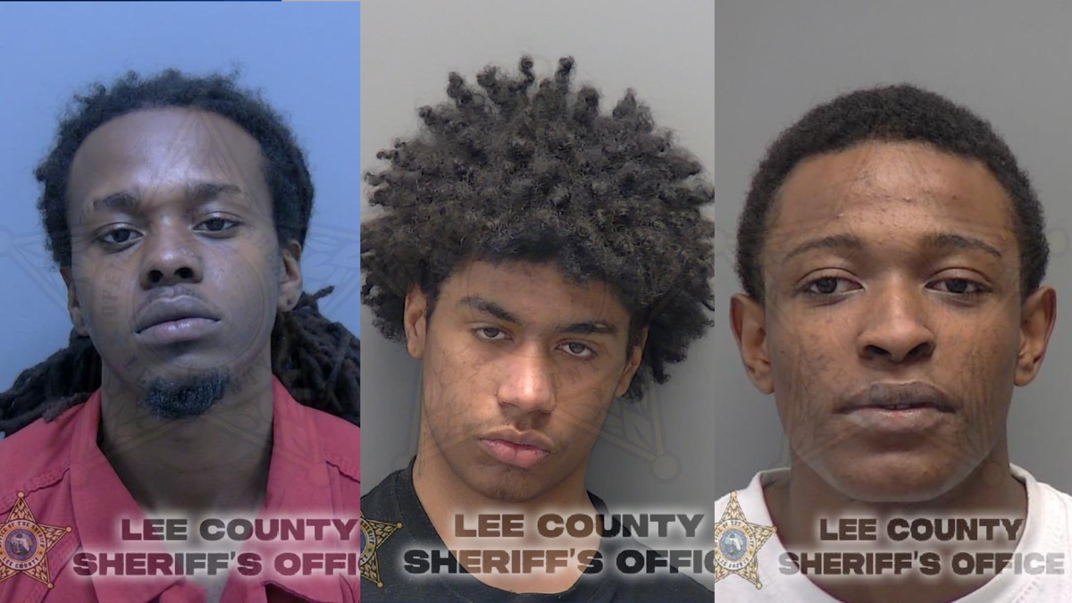Trio arrested, accused of violent armed robbery on Fort Myers Beach