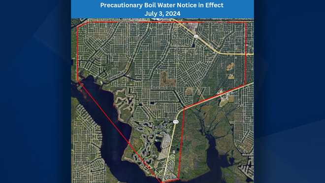Boil Water Notice - Port Charlotte 7-3-24 Map