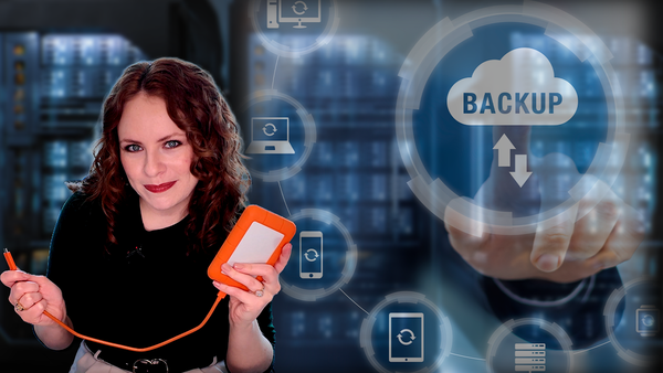 consumer correspondent allie jasinski holds a hard drive