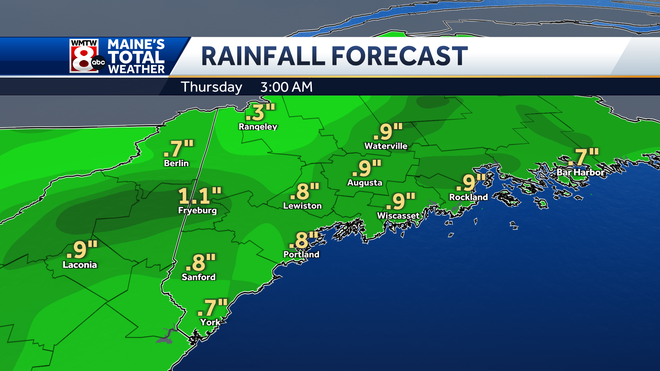 Cold and dry to start the week with rain expected by midweek