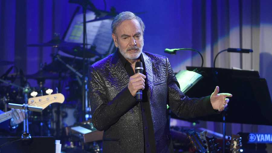 Neil Diamond performs at the Clive Davis and The Recording Academy Pre-Grammy Gala at the Beverly Hilton Hotel on Saturday, Feb. 11, 2017, in Beverly Hills, Calif.