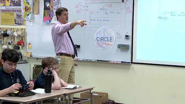 Neil Gabbey shares his love for English at Savannah County Day