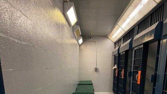 Photos show before-and-after construction at Independence Police Dept.