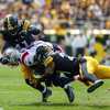 New England Patriots wide receiver Jakobi Meyers (16) runs a route against  the Cleveland Browns during an NFL football game in Cleveland, Sunday, Oct.  16, 2022, (AP Photo/Rick Osentoski Stock Photo - Alamy