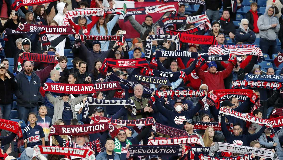New England Revolution soccer team. Gillette Stadium, Foxboro