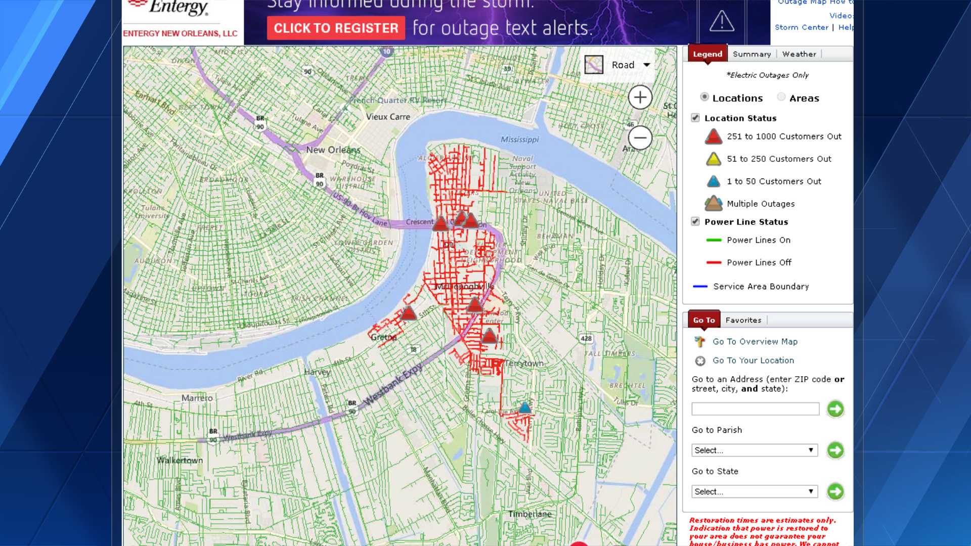 Early Morning Outage Impacting Thousands Of Customers On Westbank