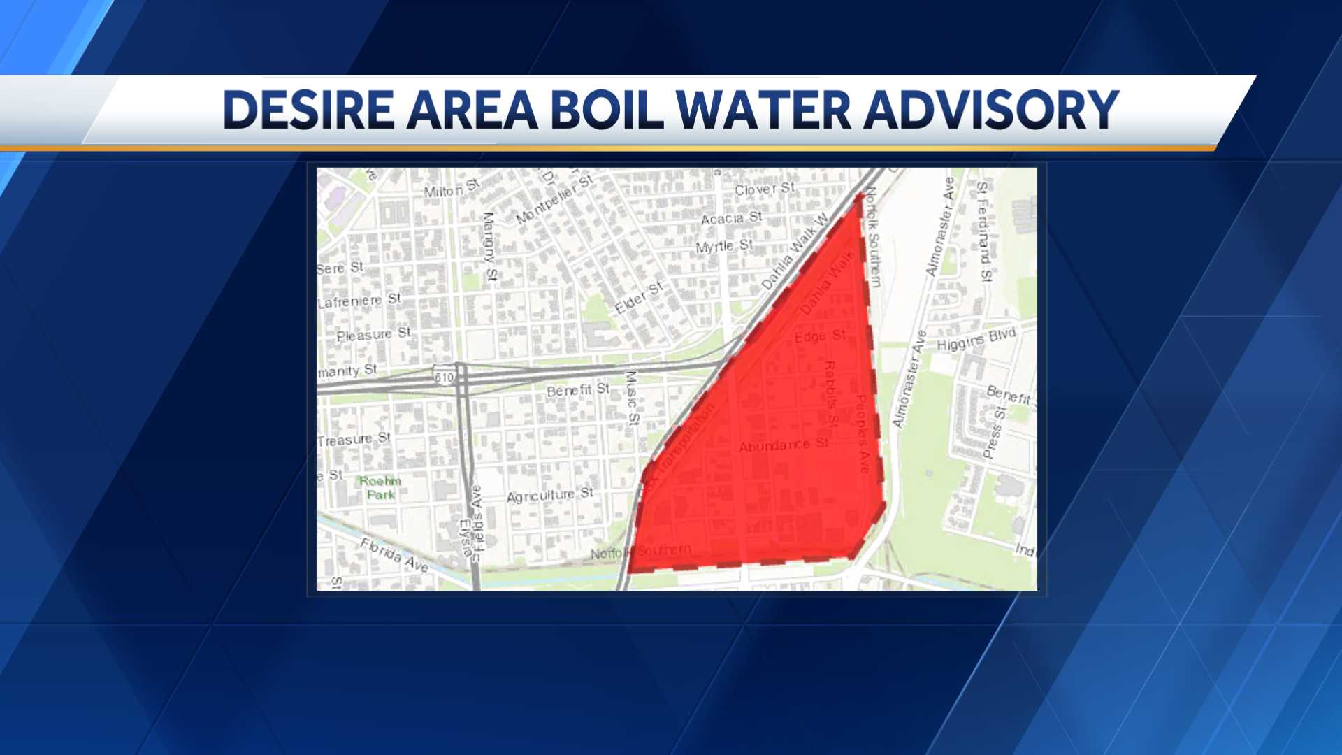 Precautionary Boil Water Advisory Lifted For Area Near Desire Neighborhood