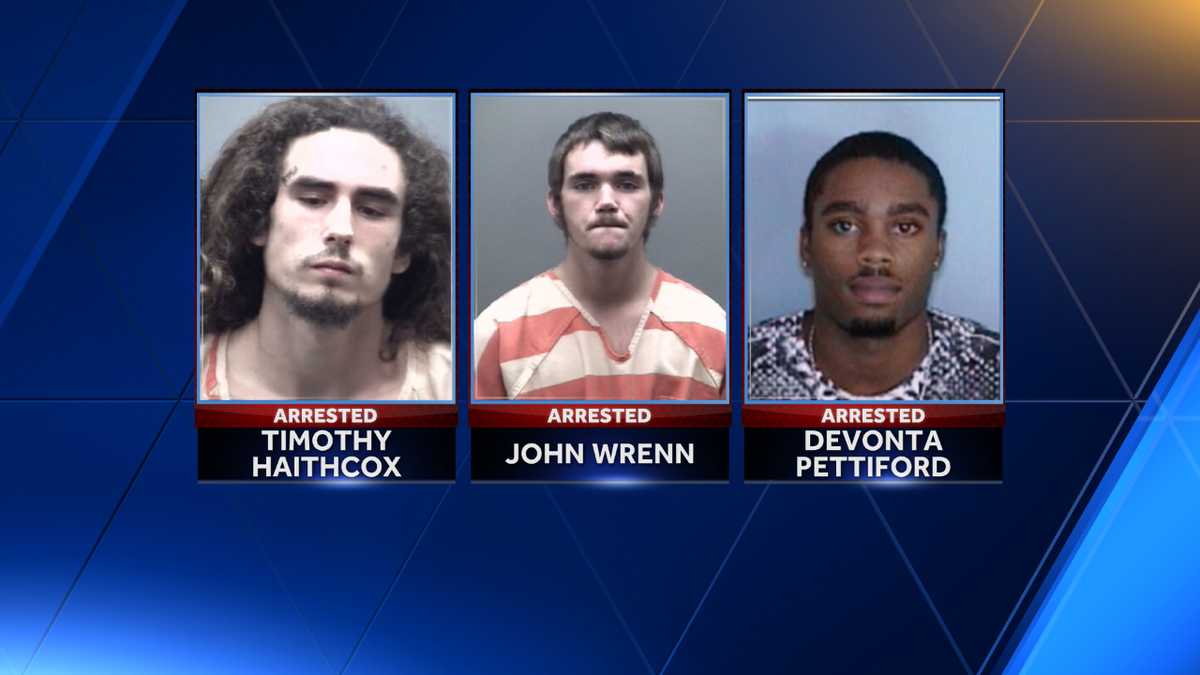 Three men arrested after traffic stop in Burlington