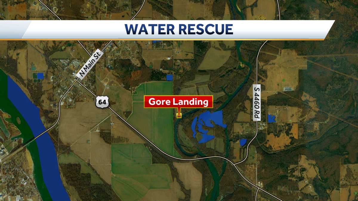 Water rescue in Gore, OK