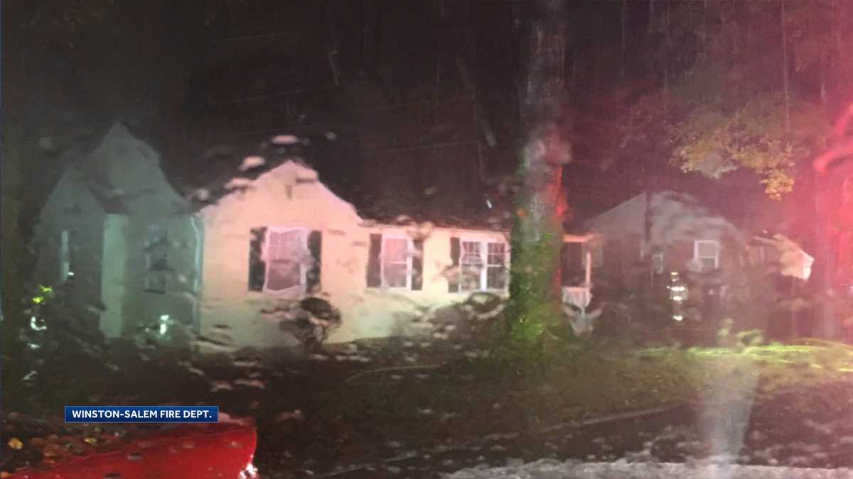 Three people displaced after a house fire in Winston-Salem