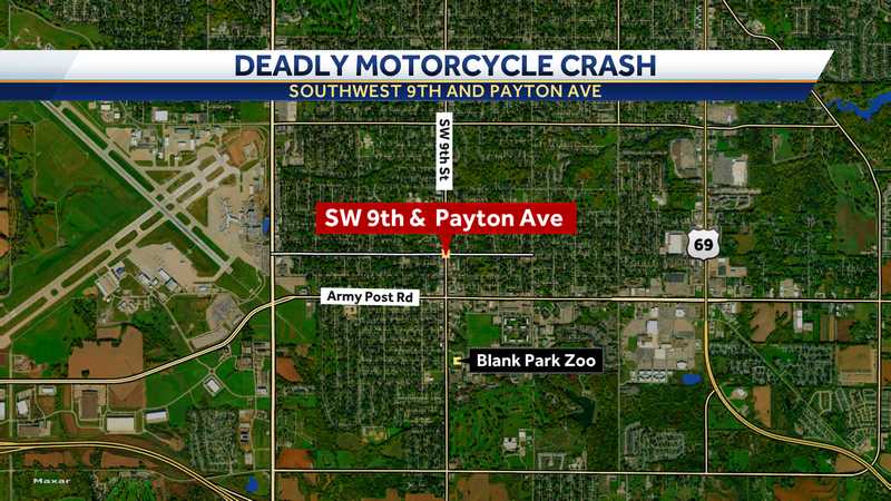 Motorcyclist killed in crash on Des Moines' south side 