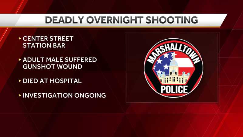 Man killed in Marshalltown shooting 