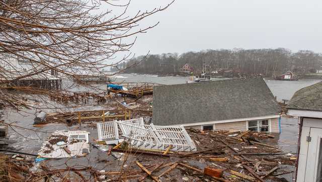 Storm washes several buildings in New Harbor into the water - Vimarsana News