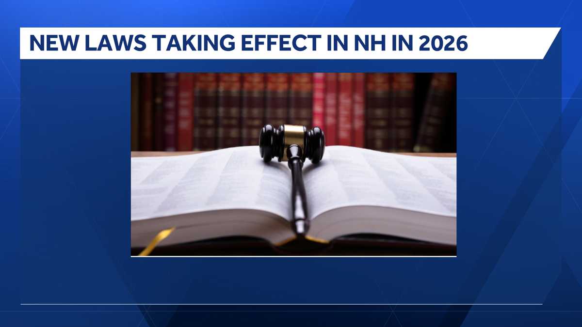 Notable laws taking effect in New Hampshire in 2026