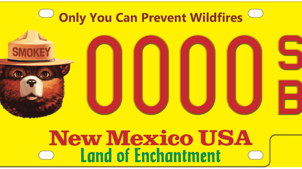 New Mexico Smokey Bear license plates available