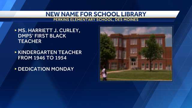 Des Moines' Perkins Elementary names school library after first Black teacher - Vimarsana News