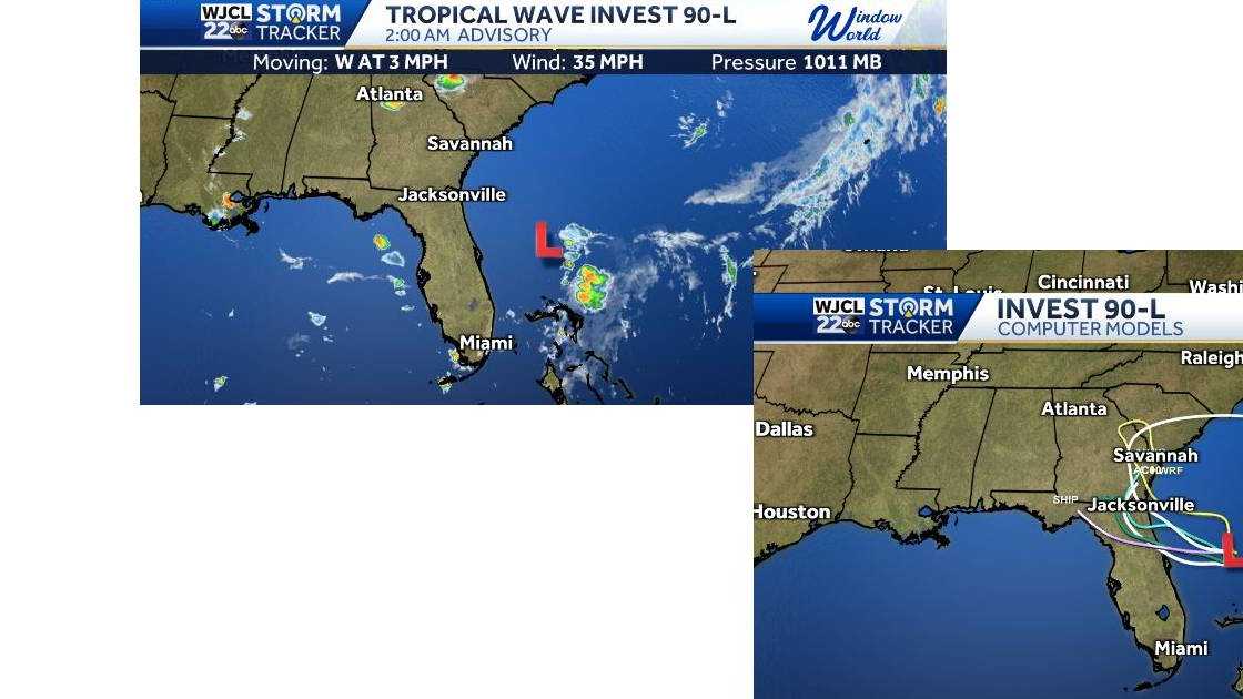 Low Pressure looming off the Florida coast wants to move our way. What ...