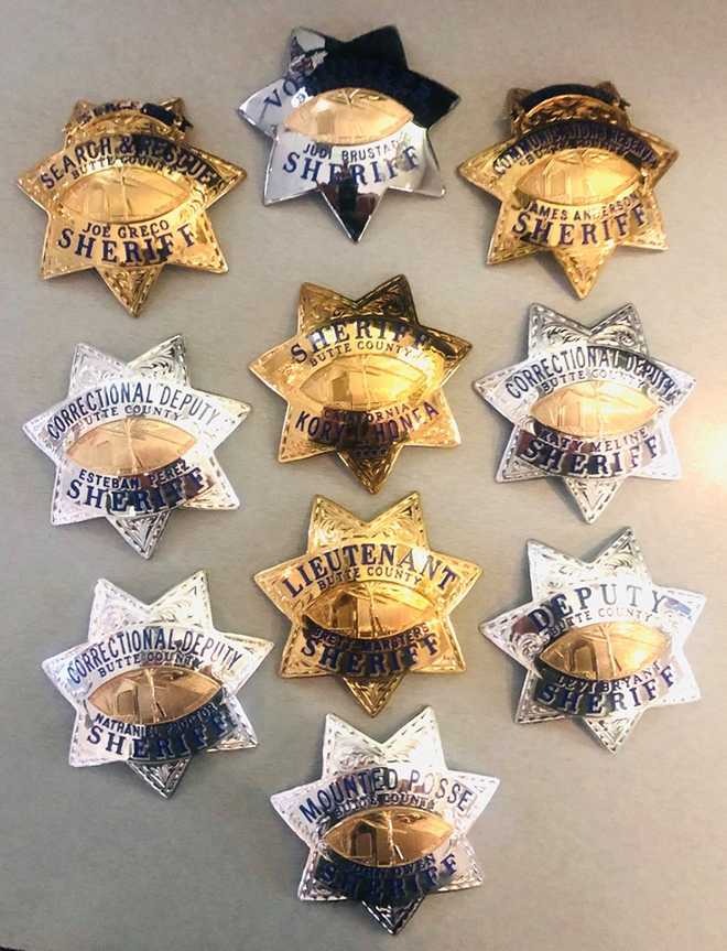 Butte County Sheriff's Office unveils new badges ahead of Camp Fire  anniversary