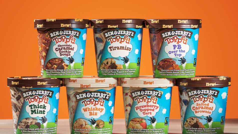 Ben & Jerry's unveils 7 flavors in new ice cream line