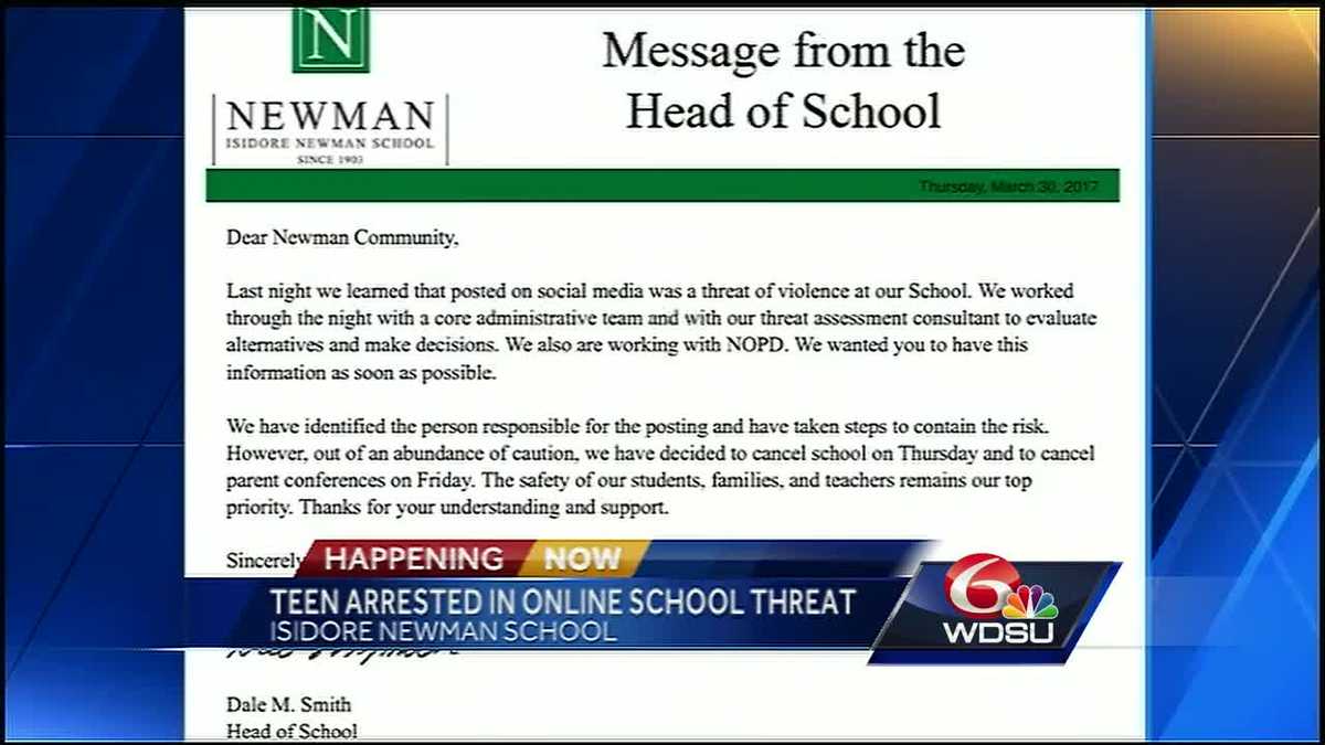 Newman student arrested after posting threatening message on Snapchat ...