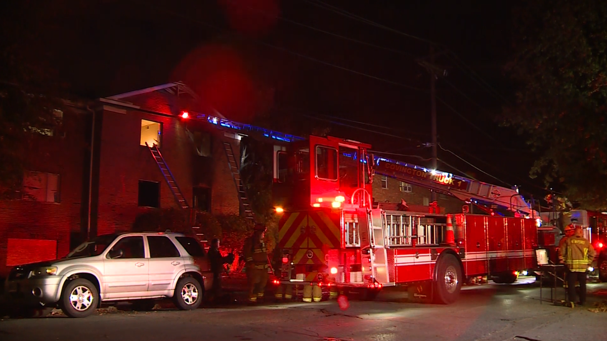 Officials: 6 rescued after overnight fire in Newport