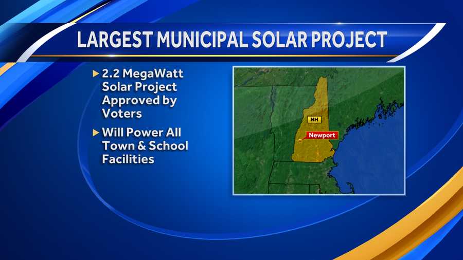 State's largest municipal solar project approved by town of Newport