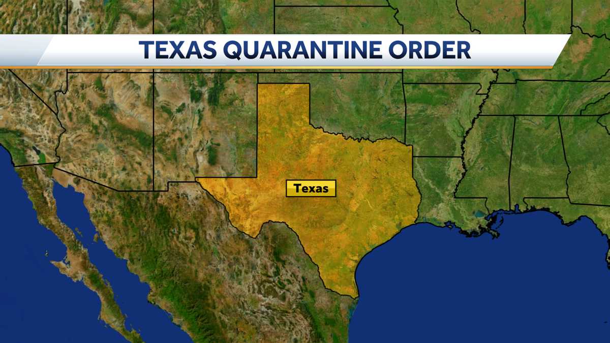 Texas governor orders immediate quarantine for people traveling into ...