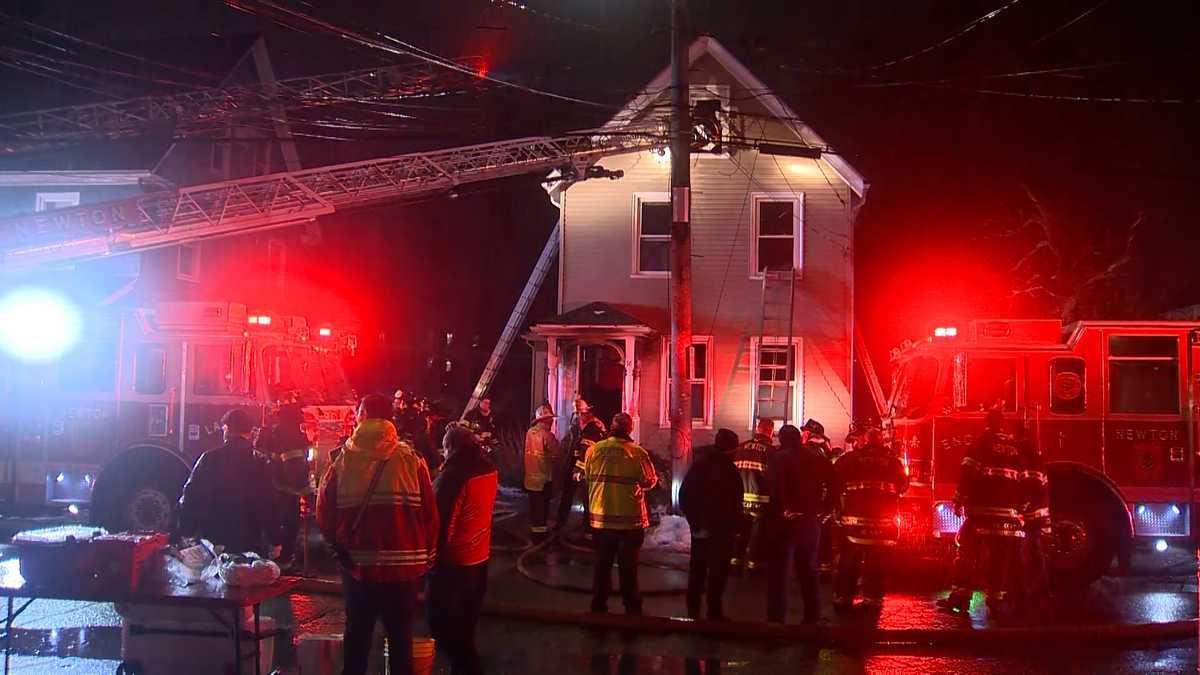 2 people rescued from Newton house fire seriously injured